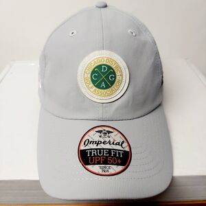 NEW Imperial Chicago District Golf Association True Fit UPF 50+ Gray Flag Cap